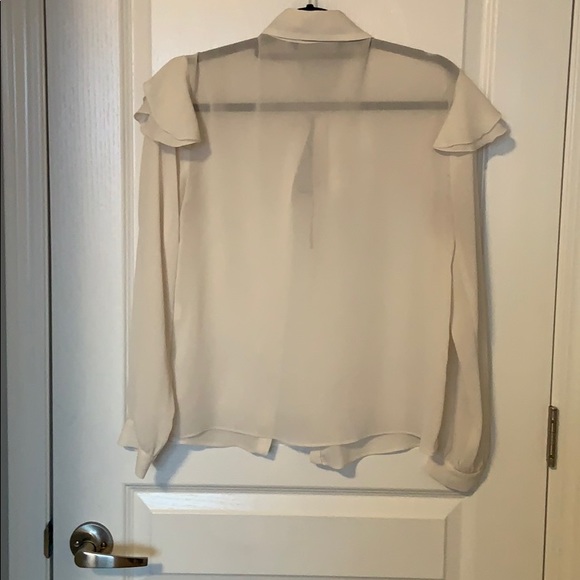 Zara Button Down Ruffled Blouse - Picture 2 of 2